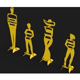  Stalak za odjeću samostojeći Dama - boja žuta | shoptok.hr