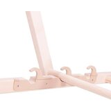 springos Zložljiv ležalnik za plažo, izdelan iz lesa z rdečim materialom., (21629389) | Shoptok.si