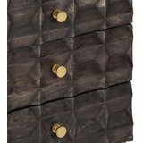  Noćni ormarić crni 40 x 30 x 50 cm od masivnog drva manga | shoptok.hr