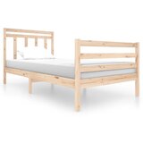 The Living Store Posteljni okvir trden les 100x200 cm - Posteljni Okvir, (21525206) | Shoptok.si