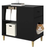  Mačja Kuća Crna 72 x 42.5 x 70 cm Konstruirano drvo | shoptok.hr