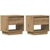  Nočna omarica 2 kosi Artisan hrast 45x34x47 cm inženirska lesa, (22008254) | Shoptok.si