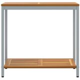 Vanjski stol s pohranom Prirodna i siva 80 x 35 x 75 cm | shoptok.hr