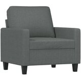  Fotelja s tabureom tamnosiva 60 cm od tkanine | shoptok.hr