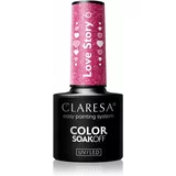 Claresa SoakOff UV/LED Color Love Story gel lak za nohte odtenek 6 5 g