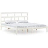 The Living Store Posteljni okvir bel 180x200 cm trden les - Posteljni Okvir, (21524087) | Shoptok.si