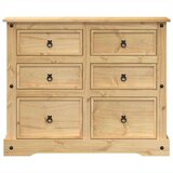 vidaXL Predalnik Corona 110x43x91 cm trdna borovina | Shoptok.si