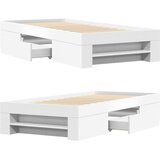  Okvir za krevet bijeli 75x190 cm konstruirano drvo | Eponuda.ba