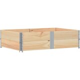 vidaXL Paletni okvirji 2 kosa 150x100 cm trdna borovina | Shoptok.si