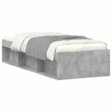  The Living Store Posteljni okvir betonsko siv 75x190 cm - Posteljni Okvir, (21453920) | Shoptok.si