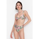 Trendyol Pink Floral Pattern Bikini Bottom | shoptok.hr