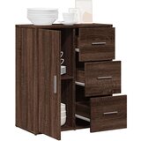 vidaXL Komoda rjavi hrast 60x31x70 cm inženirski les | Shoptok.si