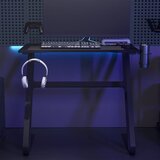  Igraći stol s nogama u oblika slova ZZ crni 90 x 60 x 75 cm | shoptok.hr