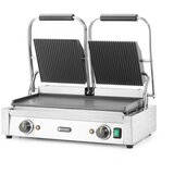 Hendi kontaktni roštilj - dvostruki, rebrasti vrh i glatko dno, 230V/3600W, 570x375x(H)216mm | Eponuda.com