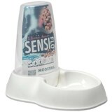 Moderna hranilice za pse sa dozerom 1.5l bela Cene