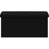  Sklopiva klupa za pohranu Crna 180 kg 80 L 77 x 38 x 38 cm | shoptok.hr