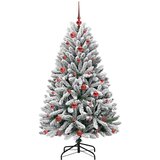  Umjetno božićno drvce Zelena i bijela 150 cm PVC i metal | shoptok.hr