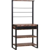  Kuhinjska polica Večbarvno in črno 80 x 40 x 160 cm - - večbarvno - 27.45 - 80 x 40 x 160 cm - 2025--Uvoz_4 | Shoptok.si