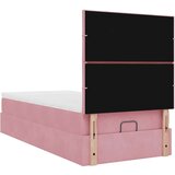 vidaXL okvir kreveta s madracima ružičasti 80x200cm baršunasti | shoptok.hr