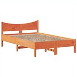  Posteljni okvir brez vzmetnice voščeno rjav 135x190 cm borovina, (21606971) | Shoptok.si