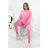 Kesi Set cotton sweatshirt + leggings light pink Cijene