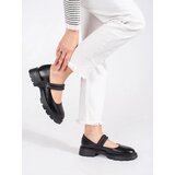 GOODIN Black women's shoes on a flat sole with a metallic application | shoptok.hr