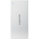 Canyon PB-106, Power bank 10000mAh Li-poly battery, Input 5V/2A, Output 5V/2.1A(Max), USB cable length 0.3m, 140*68*16mm, 0.24Kg, White | Eponuda.ba