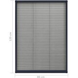  Zaslon protiv insekata za prozore antracit 80 x 120 cm aluminij | Eponuda.com