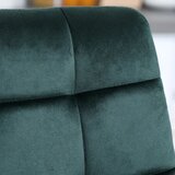  Set od 2 barske stolice moderan dizajn mekano sjedalo čelični okvir 42 x 47 x 105 cm zelena | shoptok.hr