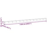  Vrtna visoka greda 1164 x 50 x 36 cm Cinkana jeklena, (5000287696) | Shoptok.si