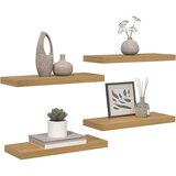  Polica na zidu 4 pcs Smeđa 50 x 23 x 4 cm Konstruirano drvo | shoptok.hr