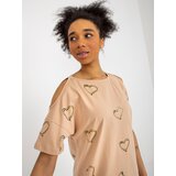 FANCY Blouse-FA-BZ-8452.77-camel | Shoptok.si