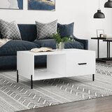 The Living Store Klubska mizica bela 90x50x40 inženirski les - Klubska Mizica, (21574268) Cene