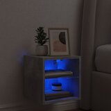 TV ormarić s LED svjetlima siva boja betona 30 x 28,5 x 30 cm | Eponuda.ba