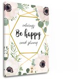  Slike na platnu z besedilom Always be happy (moderne slike z) Cene