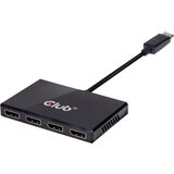 Club3d CSV-6400 DisplayPort adapter [1x moški konektor DisplayPort - 4x ženski konektor DisplayPort] črna, (20430079) Cene