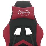  Okretna igraća stolica crna i crvena boja vina od umjetne kože | shoptok.hr