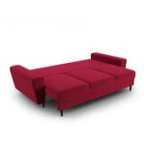 Cosmopolitan Design Rdeča žametna raztegljiva sedežna garnitura s prostorom za shranjevanje 235 cm Kyoto – | Shoptok.si