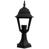 ILLUMINA stubna baštenska svetiljka E27, IP44, crna