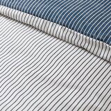Catherine Lansfield Bela/modra posteljnina za zakonsko posteljo 200x200 cm Oxford Pinstripe – | Shoptok.si
