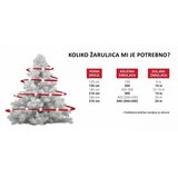Home deco 200 Led žaruljica crvene 10 metara zelena žica IP 44 | shoptok.hr