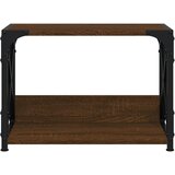  Stalak za pisač 2 razine smeđa boja hrasta 44x26x31,5 cm drveni | shoptok.hr