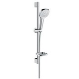 Hansgrohe Croma Select E White/Chrome tuš sistem: ručni tuš, usponska šipka za tuš, Isiflex 1600 crevo za ručni tuš, držač sapuna 26586400 | ePonuda.com