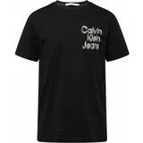 Calvin Klein Jeans Majica črna / bela