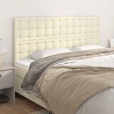  Uzglavlje krem boje 180x5x118/128 cm umjetna koža | shoptok.hr
