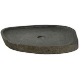 vidaXL Sudoper Siva (55-65) x (40-50) x 6 cm Rijeka kamen | shoptok.hr
