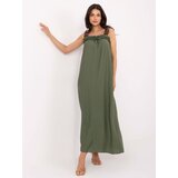 Italy Moda Dress-MI-SK-A6412.68-khaki | Shoptok.si