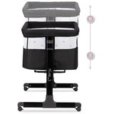 Momi REVO 2-v-1 posteljica, temno siva | Shoptok.si