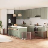 vidaXL Ograda za pse z vrati zložljiva 12 panelov rjava 960 cm les | Shoptok.si