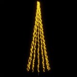  LED božićno drvce 485 cm 3000 LED lampica Topla bijela Čelik | shoptok.hr